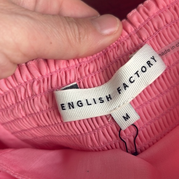 English Factory poplin corsage top, size M, new - Picture 4 of 8